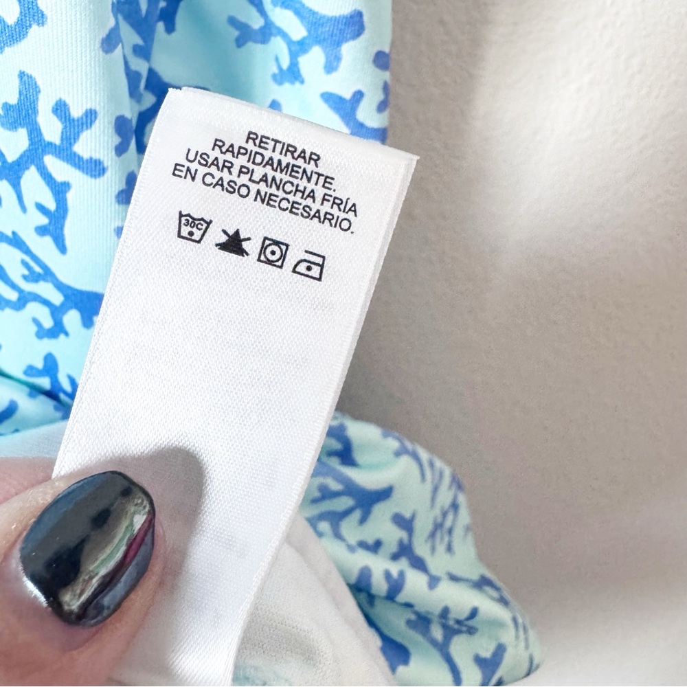 Vineyard Vines Blue Coral Print Performance Dress - Picture 8 of 12
